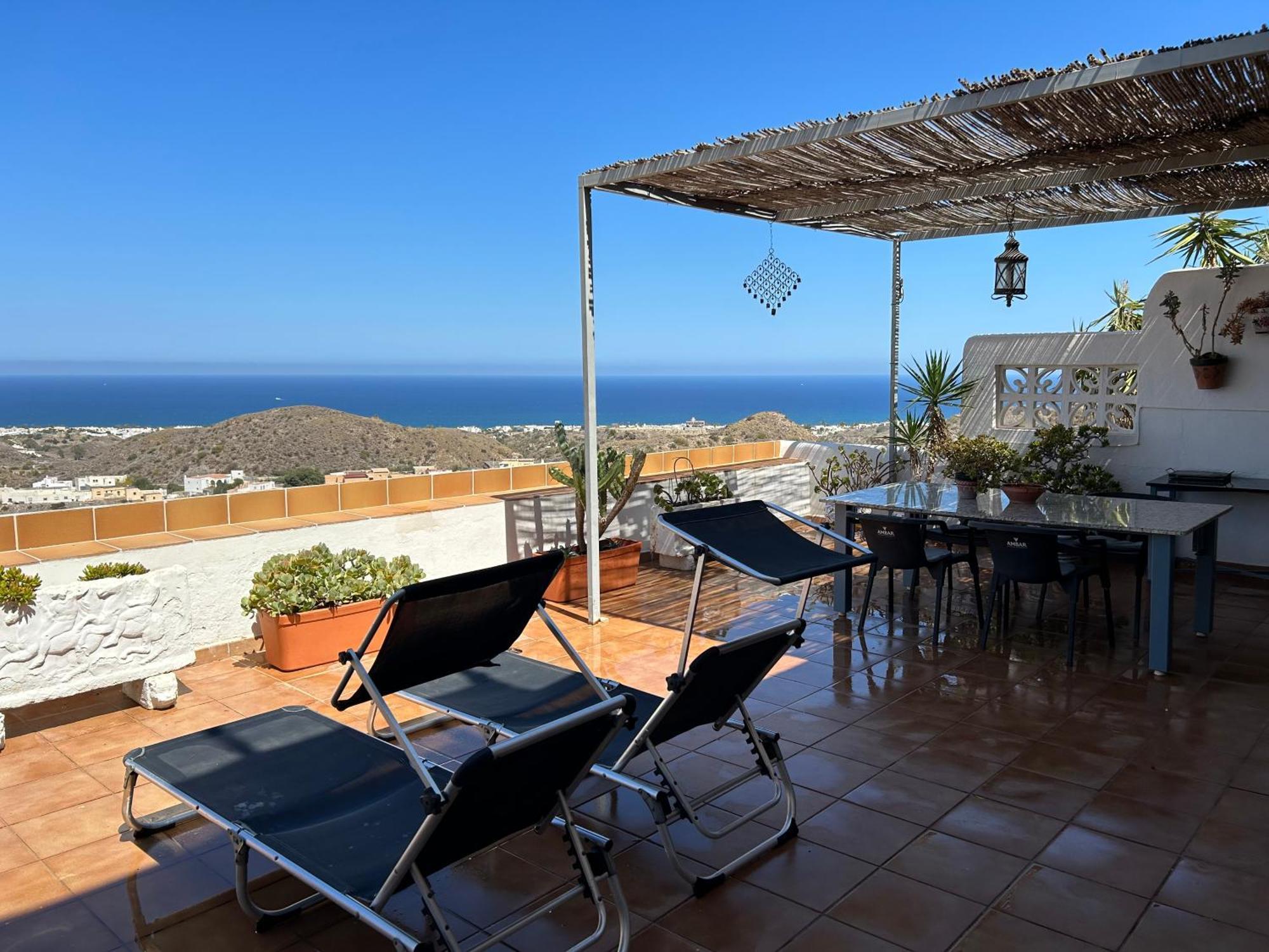 Apartment With A Great Terrace, Sea And Land Views Mojacar Exterior photo
