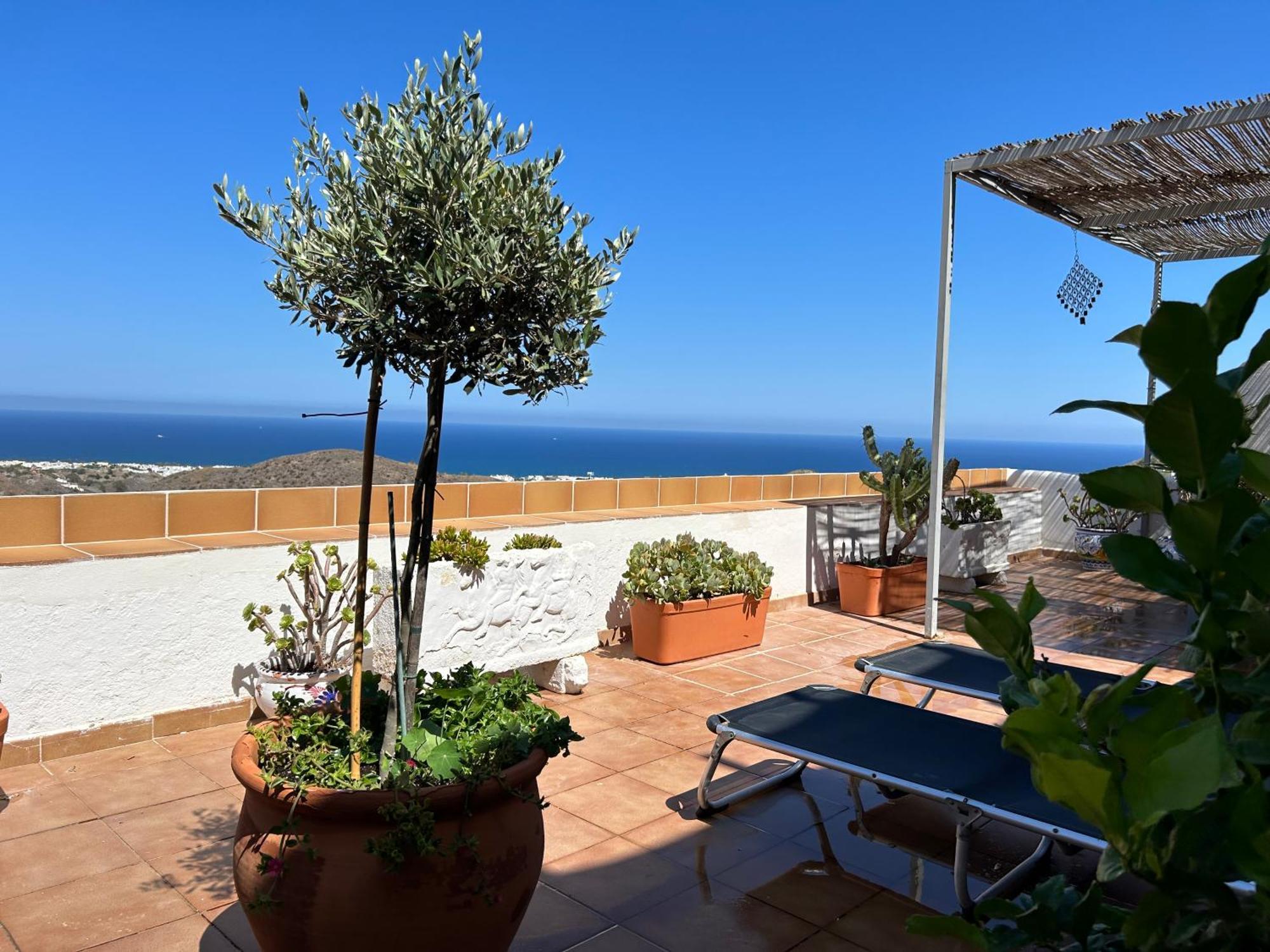 Apartment With A Great Terrace, Sea And Land Views Mojacar Exterior photo